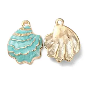 Rack Plating Alloy Enamel Pendant