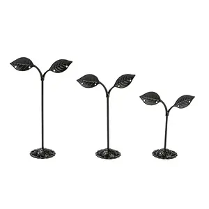 3 Sizes Bean Sprout Leaves Iron Earring Displays
