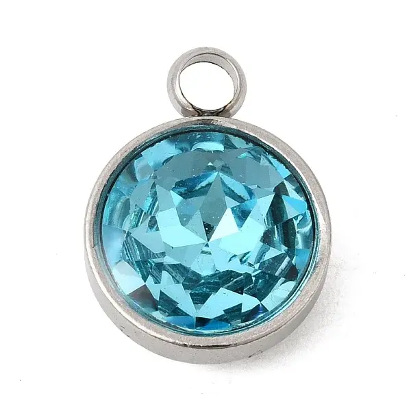 Birthstone Theme December 304 Stainless Steel Pendants