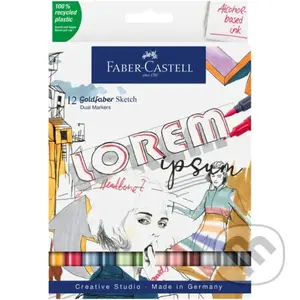 Popisovače Gofa Sketch Dual set 12 farebné