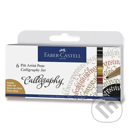 PITT kaligrafické fixky 6 farieb set