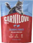Granule CARNILOVE Active pro kočky velkých plemen losos a krůta 400 g