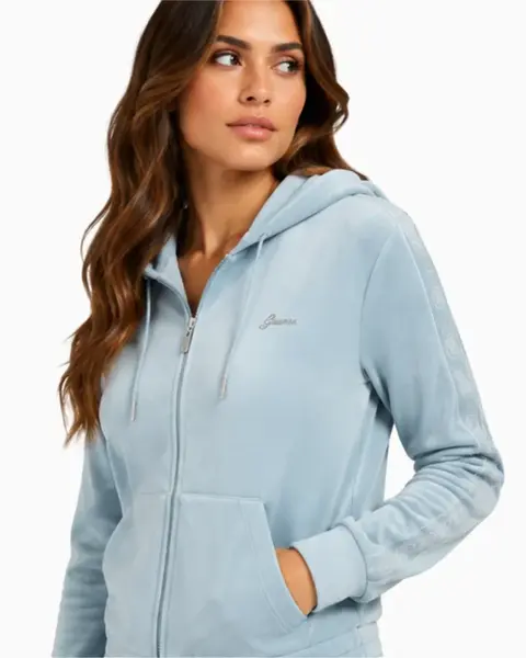 Guess amalia full zip hoodie sweat m