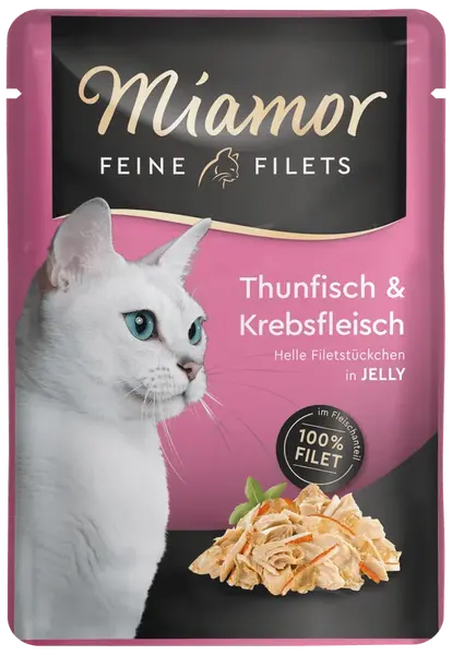 Kapsička MIAMOR Feine Filets tuňák + krab v želé 100g