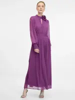 Fialové dámské maxi šaty ORSAY - Dámské