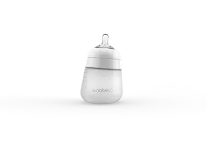 Nanobébé Silikonová dětská Flexy láhev 270ml 1ks - bílá