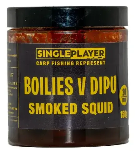Singleplayer boilies v dipe smoked squid 150 g 20 mm