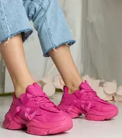 Gemre Zarina women's chunky pink sports sneakers