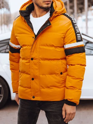 Pánská zimní bunda Barva žlutá DSTREET