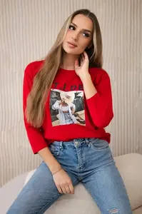 Halenka s potiskem Tide red