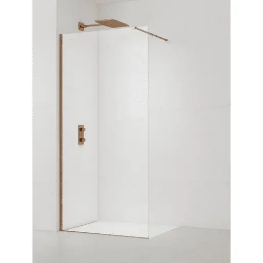Sprchová zástena SAT Walk-in 90 cm brúsený rose gold SATBWI90PRRG
