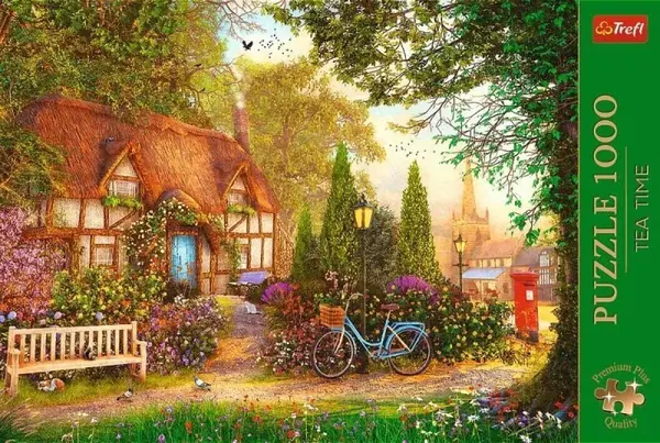 Puzzle Premium Plus Tea Time: Venkovské stavení/1000 dílků (poškozené)