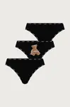 Guess  tanga dámské bavlněné s elastanem ARIA 3-pack
