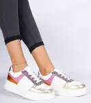 Gemre Multicolored Women's Sneakers on Thick Sole Dolla