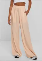 Women's Wide Leg Trousers - Apricot