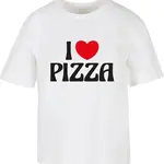 Women's T-shirt Pizza Love white