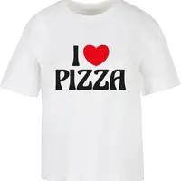 Women's T-shirt Pizza Love white