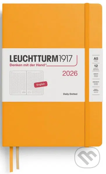 Daily Planner 2026 Medium (A5) Rising Sun - tečkovaný