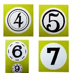 Drevená pečiatka číslo 4, 5, 6, 7-Stafil