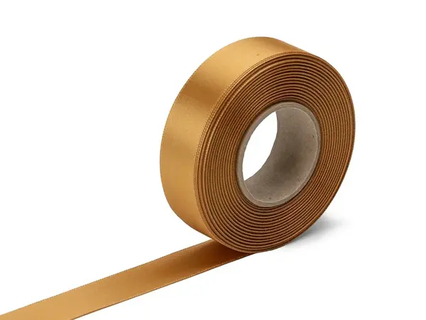 Stuha atlasová zlatá, šíře 24 mm