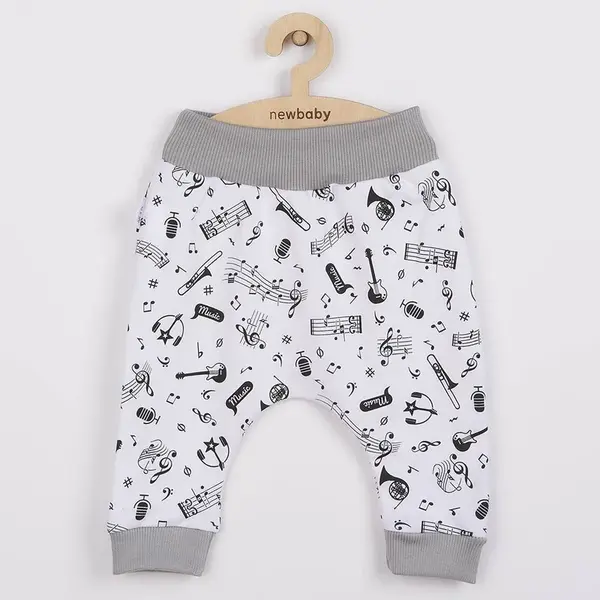 Dojčenské bavlnené polodupačky Music, vel. 74 (6-9m)