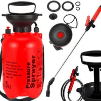 Tlakový postrekovač 5L ručný postrekovač s nastaviteľnou tryskou a popruhom