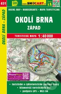 Okolí Brna - západ 1:40 000