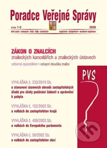 Poradce Veřejné Správy 1-2/2020 (Zákon o znalcích, znaleckých kancelářích a znaleckých ústavech)