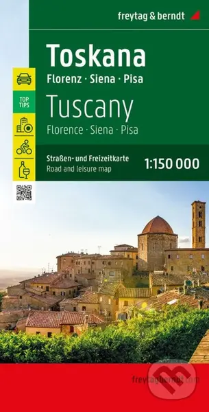 Toskánsko, Florencia 1:150 000 (cestná a rekreačná mapa)