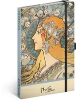 Notes Alfons Mucha - Zodiak, tečkovaný
