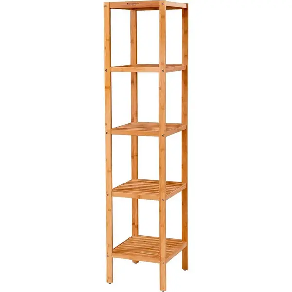 REGÁL DO KOUPELNY, bambus, přírodní barvy