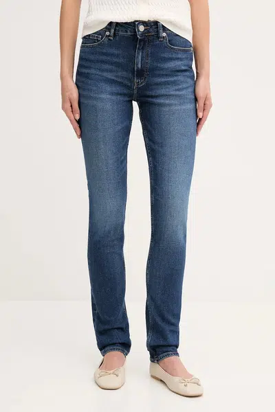 Džíny Tommy Hilfiger dámské, tmavomodrá barva, WW0WW45684