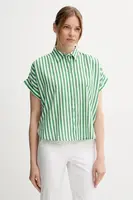 Košile s příměsí lnu United Colors of Benetton