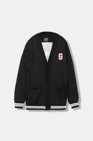 Dětský kardigan s příměsí vlny Guess