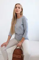 Halenka Ležérní šedá melanž