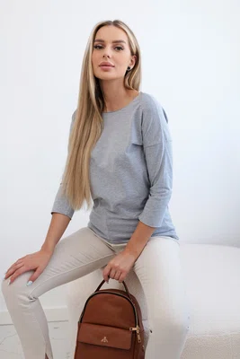 Halenka Ležérní šedá melanž