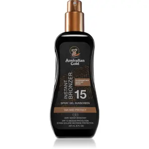 Australian Gold Spray Gel Sunscreen With Instant Bronzer bronzující sprej SPF 15 237 ml