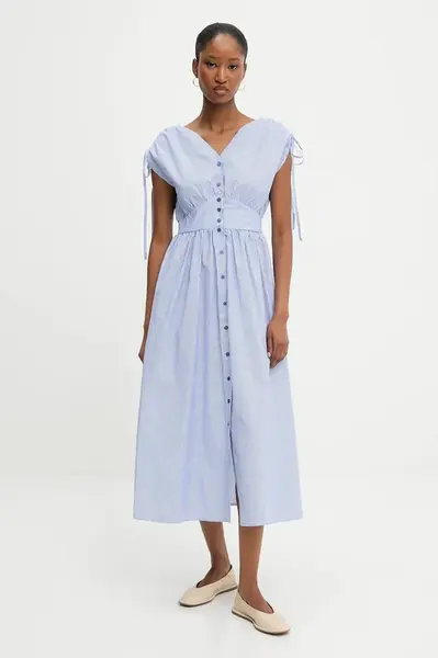 Šaty Answear.LAB modrá barva, midi