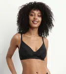 DIM DAILY DENTELLE WIREFREE SOFT CUP BRA - Dámska podprsenka bez kostíc - čierna