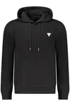 Čierna mikina GUESS JEANS s kapucňou