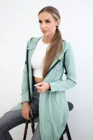 Women's long hoodie Kesi - dark mint
