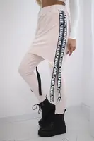 Pants/suit with selfie lettering powder pink