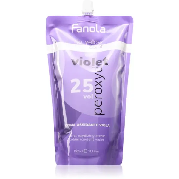 Fanola No Yellow aktivačná emulzia neutralizujúci žlté tóny Peroxyde 25 Vol 1000 ml