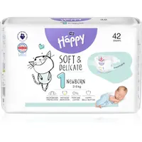 BELLA Baby Happy Soft&Delicate jednorazové plienky Newborn 2-5 kg 42 ks