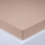 Napínacia plachta na posteľ jersey EXCLUSIVE orechová