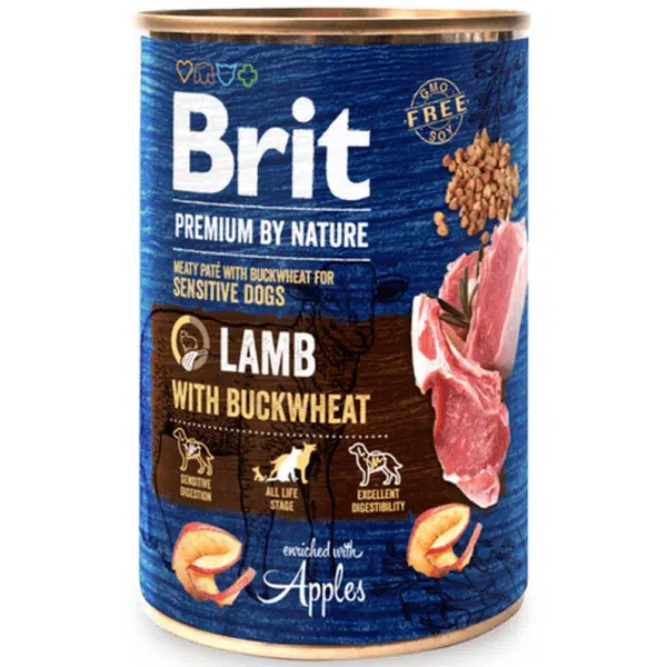 Brit konzerva Premium by Nature Lamb & Buckwheat 800 g | Konzerva pre psov