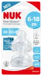 NUK FC+náustok  Flow Control (6-18m.) 2 ks