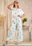 Resti Blue and white women's pea set