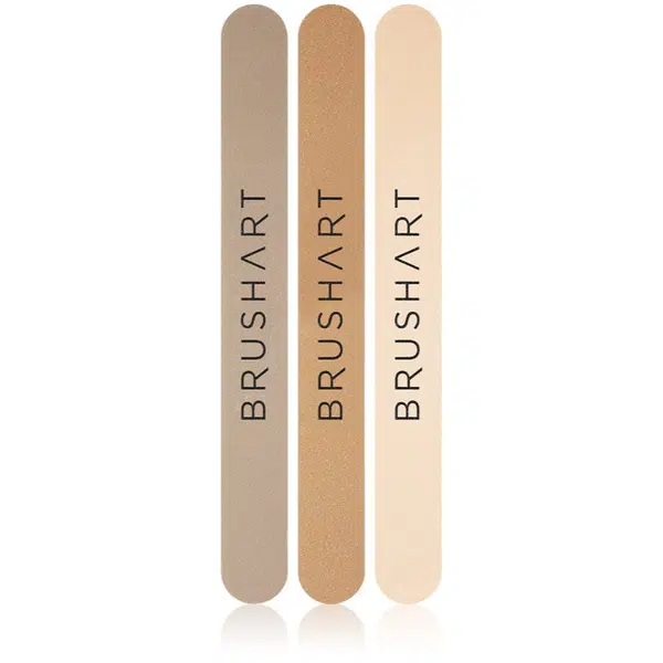 BrushArt Accessories Nail file set sada pilníkov odtieň Beige 3 ks
