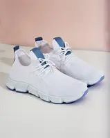 Resti White and blue Baym women's sports shoes - Footwear